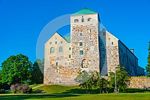 View of Turku castle in Finland