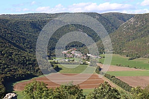 Pohled ze zámku Turna nad Bodvou, Slovensko
