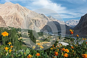 View of Turtuk village - Ladakh, India photo