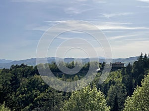 View of the Tuscan hills