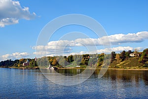 View of Tutaev town, Russia.