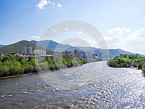 Tuul River, Ulaanbaatar, Mongolia