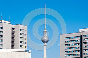 View of the TV Tower in Berlin Germany