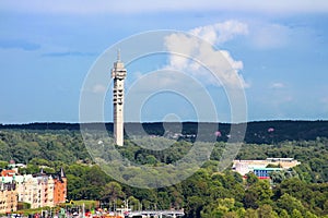View of TV tower in Stockholm, Sweden