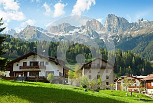 View of a typical alpine residential structure.