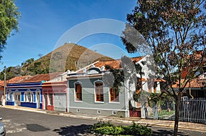 View of typical architecture house of the region at Monte Alegre do Sul.