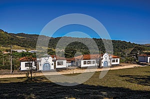 View of typical architecture house of the region, near Monte Alegre do Sul. photo
