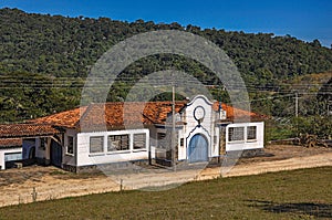 View of typical architecture house of the region, near Monte Alegre do Sul. photo