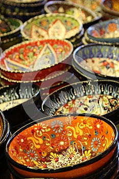 View of typical turkish bowl