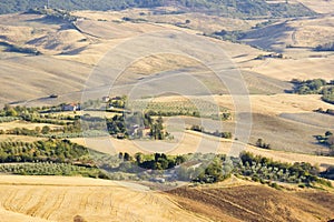 View of typical Tuscany landscape