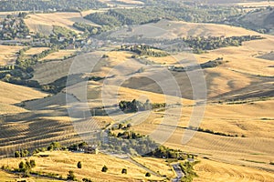 View of typical Tuscany landscape in summer