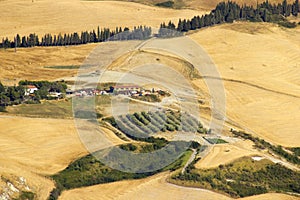 View of typical Tuscany landscape in summer, Italy