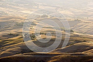 View of typical Tuscany landscape in summer, Italy