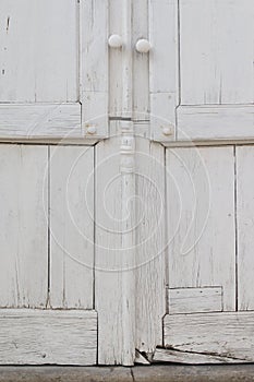 Old wooden door