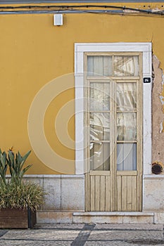 Typical Portuguese village doors