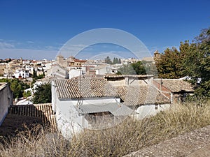 The view at the Ubeda town from the  BasÃ­lica de Santa MarÃ­a de los Reales AlcÃ¡zares
, Ubeda, AndalucÃ­a, Spain photo