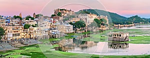 View of Udaipur, India, on sunset