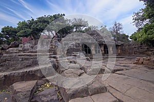 View at the Udayagiri caves in Bhubaneswar, Odisha, India.