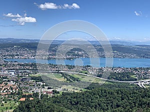 View from Uetliberg over Lake Zurich, Switzerland