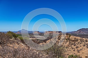 View of the Ugab River and terraces, Namibia