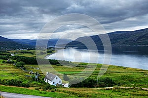 View of Ullapool in Scotland photo