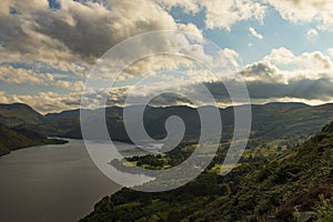 A view of Ullswater in the lake district