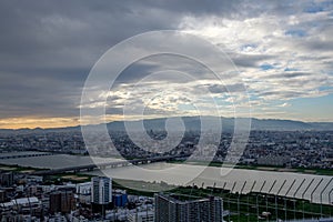 View from Umeda Sky Building over Osaka