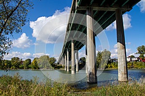 View under bridge