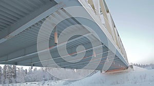 View from under Bridge Span in Arctic Sky