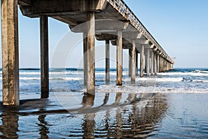 View From Under Concrete Pier in La Jolla