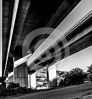 View from underneath autoroute photo