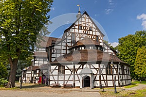 View at UNESCO listed Church of Peace in the city of Swidnica in Lower Silesian Voivodeship of south western Poland