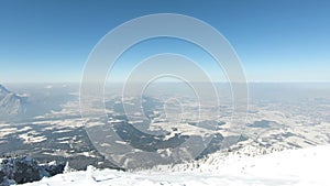 The View from Untersberg Mountain in Austria