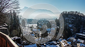 View of the Untersberg mountain in Salzburg, Austria. Alps