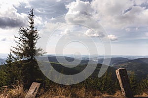 View of untouched mountain nature.