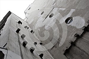 View on unusual building in Austria