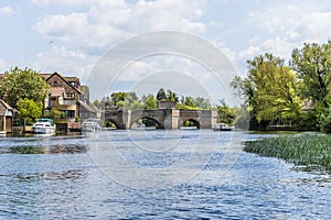 A view up the River Great Ouse towards the centre of St Ives, Cambridgeshire