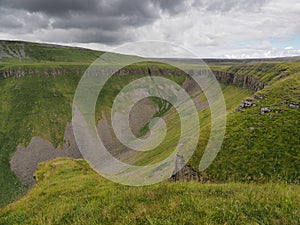 View up to High Cup Nick, Eden Valley, North Pennines, Cumbria