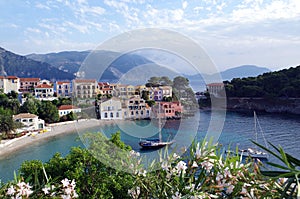 View from uphill on Assos, Kefalonia