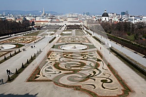 View from the upper Belvedere Palace