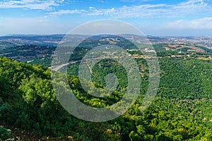 View of the Upper Galilee, and southern Lebanon photo