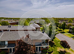 View of urban a residential suburban areas Brooklyn New York NY