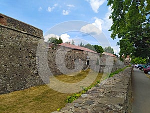 View on Uzhhorod Castle in Ukraine