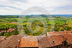 View of Val dOrcia valley