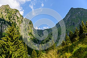 View from Valea Rea Bad Valley, Fagaras Mountain