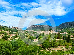 View of Valldemossa on Mallorca, Balearic Islands, Spain