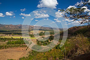 View on the Valle de los Ingenios on the sugar plantation, Cuba