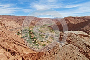 View on valle Quitor, San Pedro de Atacama