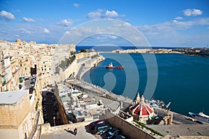 View of Valletta and Grand Harbour