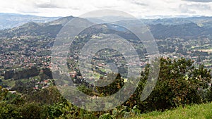 View at the valley. Azuay province, Ecuador photo